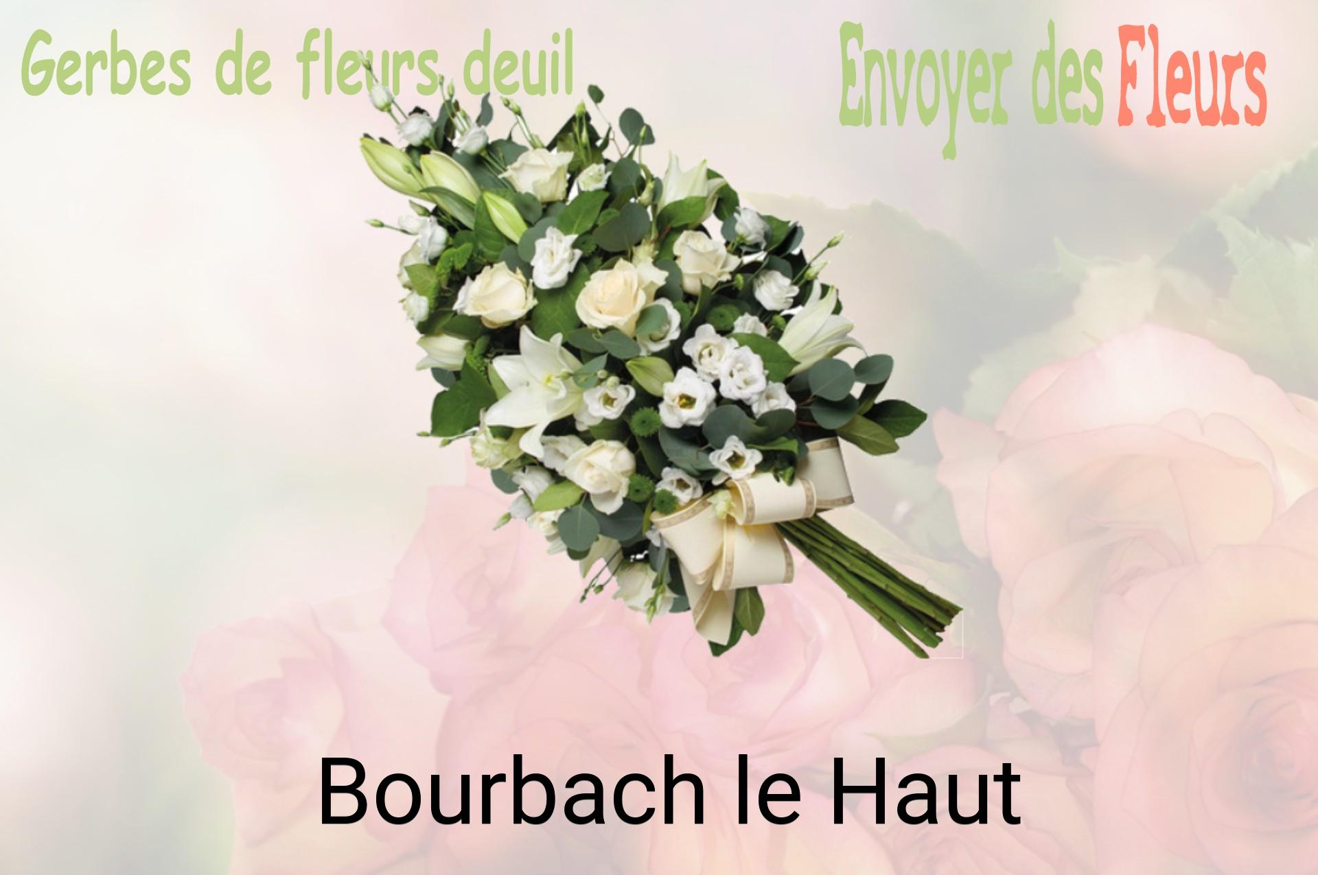 Gerbe de fleurs de deuil livrée à Bourbach-le-Haut